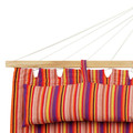 Outdoor Living | Bliss Hammock BH-404F 265 lbs. Capacity 48 in. Caribbean Hammock with Pillow, Velcro Straps, and Chains - Toasted Almond Stripe image number 2