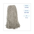 Office Jansan | Boardwalk BWK232C 32 oz. Cotton Fiber Premium Standard Head - White (12/Carton) image number 4
