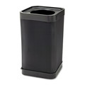 Trash & Waste Bins | Safco 9790BL At-Your-Disposal 38-Gallon Top-Open Waste Receptacle - Black image number 1