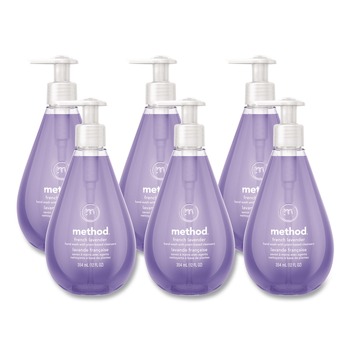 Method 12 oz. Gel Hand Wash Pump Bottle - French Lavender (6/Carton)