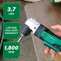 Right Angle Drills | Metabo HPT DN18DSLQ4M 18V Li-Ion 3/8 in. Angle Drill (Tool Only) image number 2