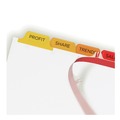 Office Jansan | Avery 11419 8-Tab Color Tabs 11 in. x 8.5 in. Traditional Color Tabs Print and Apply Index Maker Clear Label Dividers (5/Pack) image number 1