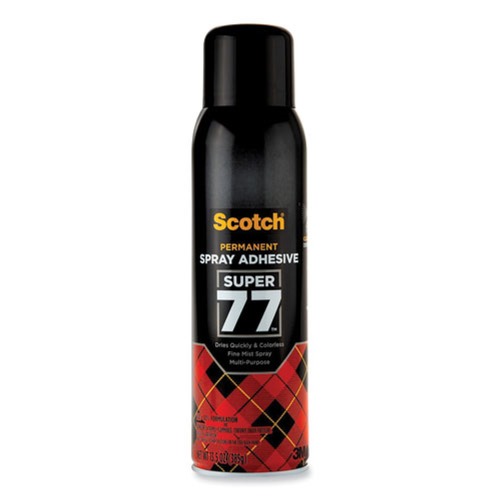  | Scotch 7724 Super 77 Multipurpose Spray Adhesive, 13.57 Oz, Dries Clear image number 0