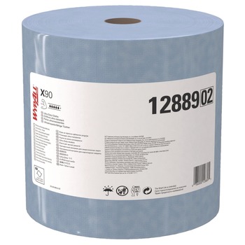 WypAll X90 2-Ply Jumbo Roll 11.1 in. x 13.4 in. Cloths - Denim Blue (1-Roll)