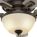 Ceiling Fans | Hunter 52225 44 in. Donegan Onyx Bengal Ceiling Fan with Light image number 6