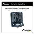 Toys | Champion Sports DC100 3.5 in. x 1 in. x 4.5 in. LCD Dual Timer/Clock with Jumbo Display - Black image number 1