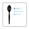Cutlery | Dixie SSPSH51 SmartStock Series-O 6 in. Heavyweight Plastic Cutlery Spoons Refill - Black (40 Pack, 24 Packs/Carton) image number 3