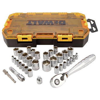 Dewalt DWMT73804 34-Piece 1/4 in. and 3/8 in. Drive Socket Set