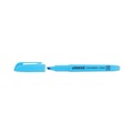  | Universal UNV08854 Chisel Tip Fluorescent Blue Ink Blue Barrel Pocket Highlighters (1 Dozen) image number 2