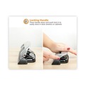 Office Jansan | PaperPro 2101 9/32 in. Holes 12-Sheet EZ Squeeze 3-Hole Punch - Black/Silver image number 4