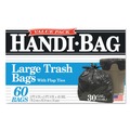 Just Launched | Handi-Bag HAB 6FT60 30 in. x 33 in. .65 mil, 30 Gallon Super Value Pack Trash Bags - Black (60-Piece/Box) image number 0