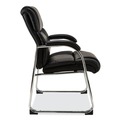 Office Chairs | Alera ALEHD4319 Hildred Series 25 in. x 28.94 in. x 37.8 in. Guest Chair - Black Seat/Back/Chrome Base image number 2