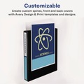 Office Jansan | Avery 27725 8.5 in. x 5.5 in. 0.5 in. Capacity 3 Rings Mini Size Durable View Binder with Round Rings - Black image number 2