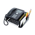 Office Jansan | Universal UNV08116 12-1/4 in. x 10-1/2 in. x 5-1/4 in. Telephone Stand and Message Center - Black image number 4