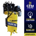 Stationary Air Compressors | EMAX ES07V080V1 Industrial 7.5 HP 80 Gallon Oil-Lube Stationary Air Compressor image number 1