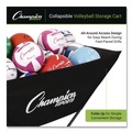 Utility Carts | Champion Sports VCPRO 23 in. x 55 in. x 41 in. Pro Collapsible Volleyball Cart - Black image number 2
