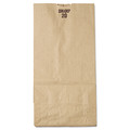 General 18420 8.25 in. x 5.94 in. x 16.13 in. Grocery Paper Bags - Size 20, Kraft (500/Bundle) image number 2