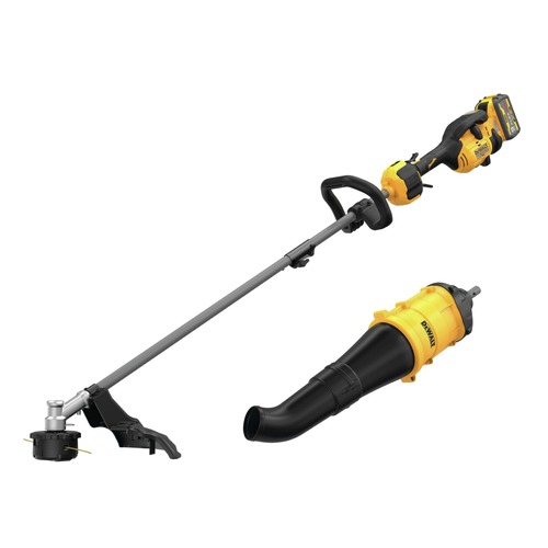 Outdoor Power Combo Kits | Dewalt DCST972X1DWOAS7BL-BNDL 60V MAX Brushless Lithium-Ion 17 in. Cordless String Trimmer Kit (9 Ah) and Universal Blower Attachment Bundle image number 0