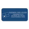 File Folders | Roaring Spring 50116 Accommodates (50) 11 in. x 8.5 in. Sheets Pocket Folder - Dark Blue (250/Carton) image number 3