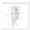 Bulk Savings Pricing 2 | PURELL 5020-01 5.25 in. x 8.56 in. x 12.13 in. 1,200 mL Push-Style Hand Sanitizer Dispenser - White (1/Carton) image number 4
