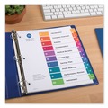 Office Jansan | Avery 11135 Ready Index 11 in. x 8.5 in. 10-Tab 1 to 10 Customizable TOC Multicolor Tab Dividers - White/Traditional Color Tabs (1-Set) image number 6