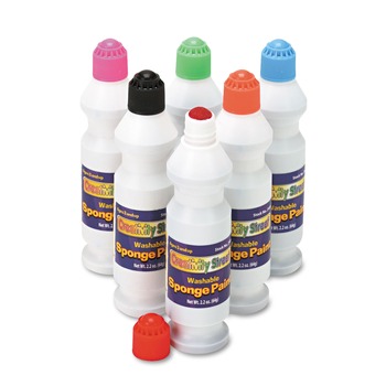 Creativity Street 2.2 oz Sponge Paint Set - 6 Assorted Colors (6/Set)