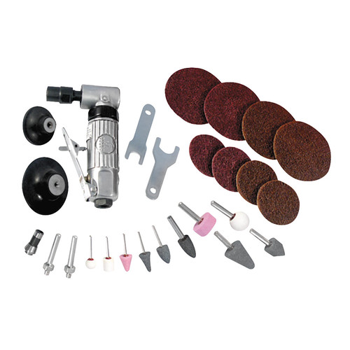 Air Grinders | Sunex SX264K 22-Piece 1/4 in. Mini Right Angle Air Die Grinder Kit image number 0