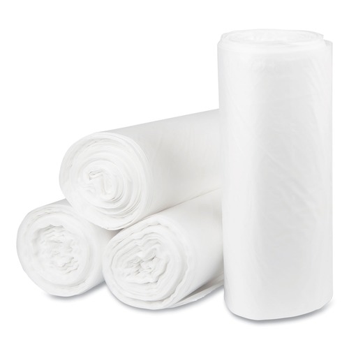 Trash Bags | Pitt Plastics PCRL4046SHN 40 Gallon 1.35 mil 40 in. x 46 in. Eco Strong Plus Can Liners - Natural (100/Carton) image number 0