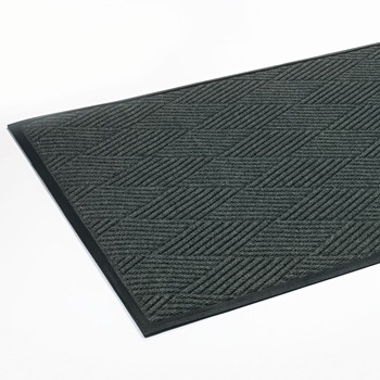 Crown S1 R046ST 45 in. x 70 in. Polypropylene Super-Soaker Diamond Mat - Slate