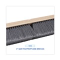 Brooms | Boardwalk BWK20424 3 in. Flagged Polypropylene Bristles 24 in. Brush Floor Brush Head - Gray image number 3