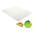 Office Jansan | Deflecto CM11442FCOM 46 in. x 60 in. Rectangle Low Pile Carpet Roll EconoMat Occasional Use Chair Mat - Clear image number 3