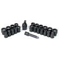 Sockets | Grey Pneumatic 1224G 24-Piece 3/8 in. Drive 6-Point SAE and Metric Magnetic Impact Socket Set image number 0