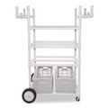Utility Carts | Champion Sports TWCART 19 in. x 53 in. x 58 in. 176 lb Capacity High Impact All-Terrain Heavy-Duty Cart - White image number 1