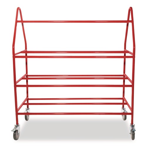 Utility Carts | Champion Sports BRCPRO 18.5 in. x 51 in. x 54 in. 176 lb Capacity Deluxe Pro Ball Cart - Red image number 0