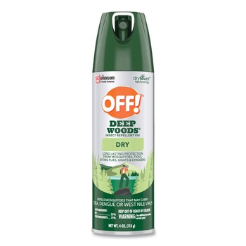 OFF! Deep Woods 4 oz. Aerosol Spray Dry Insect Repellent - Neutral Scent (12/Carton)