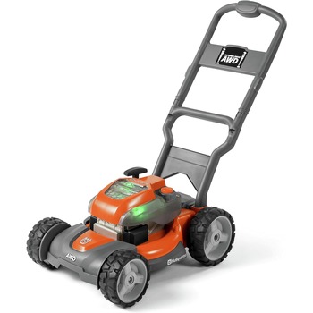 Husqvarna Toddler Toy Lawn Mower with Realistic Sounds and Light-Up Engine for Ages 2 and Up