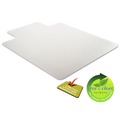  | Deflecto CM13233 45 x 53 DuraMat Moderate Use Wide Lipped Chair Mat for Low Pile Carpet - Clear image number 5