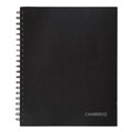 Office Jansan | Cambridge Limited 06100 11 in. x 8.5 in. 1-Subject Wide/Legal Rule Hardbound Notebook with Pocket - Black Cover (96 Sheets) image number 0