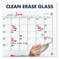 Labor Day Sale! Save $30 off $199! | Quartet GC3624F Infinity 36 in. x 24 in. Magnetic Glass One-Month Calendar Board - White image number 5