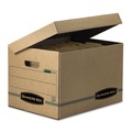 Office Jansan | Bankers Box 12772 SYSTEMATIC Basic-Duty Attached Lid Letter/Legal Storage Boxes - Kraft/Green (12/Carton) image number 0