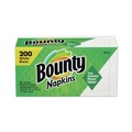 Tabletop and Serveware | Bounty 96595 12-1/10 in. x 12 in. 1-Ply Quilted Napkins - White (8/Carton) image number 1