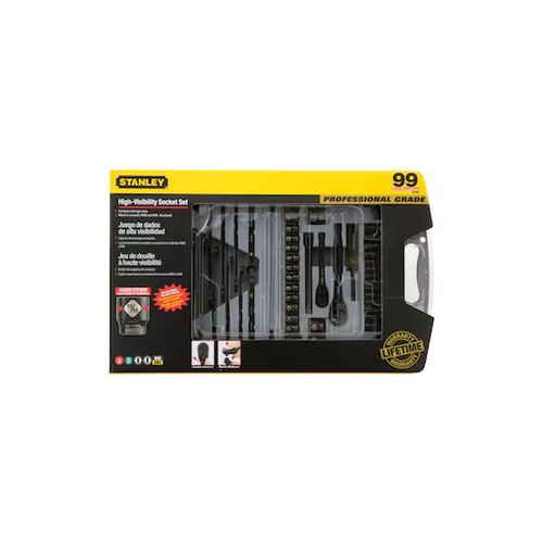 Dewalt Socket Set Stanley 143 Piece Black Chrome Socket Set