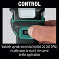 Factory Reconditioned Makita MT01Z-R 12V max CXT Lithium-Ion Cordless Multi-Tool (Tool Only) image number 8