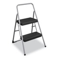  | Cosco 11-135CLGG1 200 lbs. 17-3/8 in. x 18 in. x 28-1/8 in. 2-Step Folding Steel Step Stool - Cool Gray image number 0