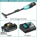 Vacuums | Makita XLC04R1BX4 18V LXT Lithium-ion Compact Brushless Cordless 3-Speed Vacuum Kit with Push Button (2 Ah) image number 1