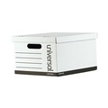 Office Jansan | Universal 9523001 12 in. x 15 in. x 10 in. Letter/Legal Files Basic-Duty Economy Record Storage Boxes - White (10/Carton) image number 0