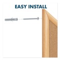 Bulletin Boards | Quartet S554 48 in. x 36 in. Oak Finished Fiberboard (MDF) Frame Combination Board - Brown/White Surface image number 6