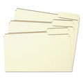 Office Jansan | Smead 10333 Interior File Folders with 1/3-Cut Right Tabs - Letter, Manila (100/Box) image number 1