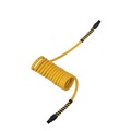 Air Tool Adaptors | Dewalt DXCM012-0228 1/4 in. x 10 ft. MNPT Polyurethane Recoil Hose image number 1