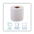 Toilet Paper | Boardwalk B6145 4 in. x 3 in. 2-Ply Septic Safe Toilet Tissue - White (96/Carton) image number 4